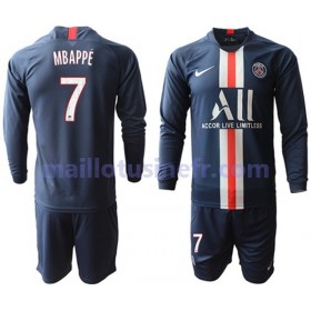 Maillot de Foot Paris Saint-Germain Mbappé 7 Domicile 2019-20 Manches Longues - Enfant